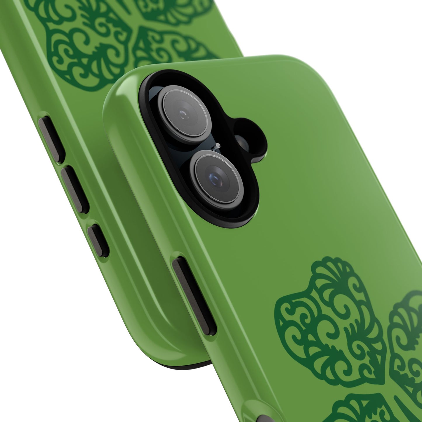 Green shamrock phone case (Tough Cases)