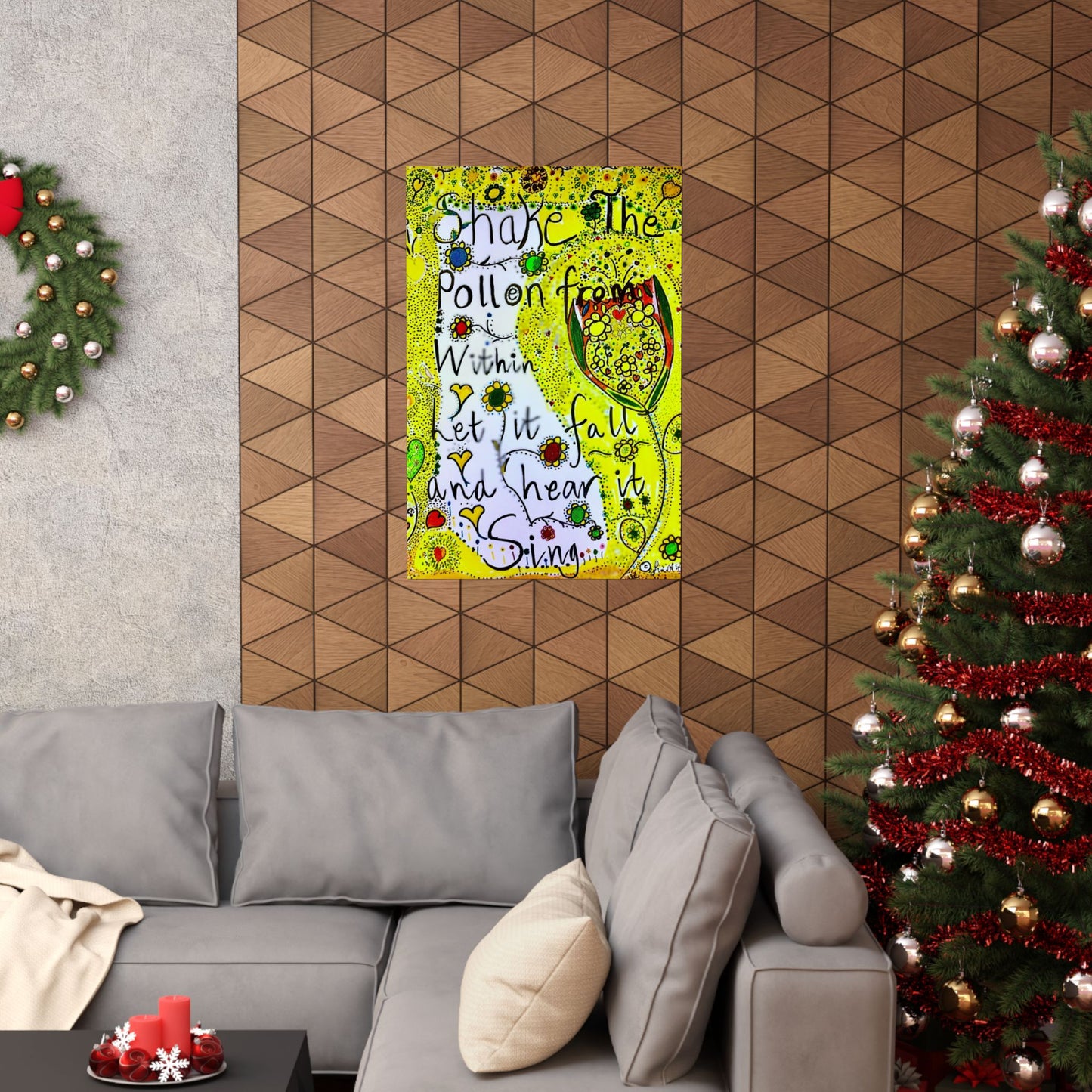 Vertical Poster - Inspirational Positive Vibe Original Art by Fin Mc Crudden