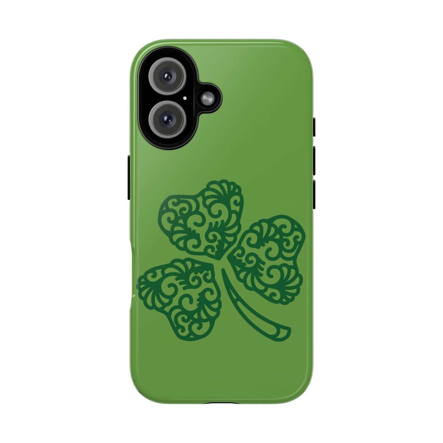 Green shamrock phone case (Tough Cases)