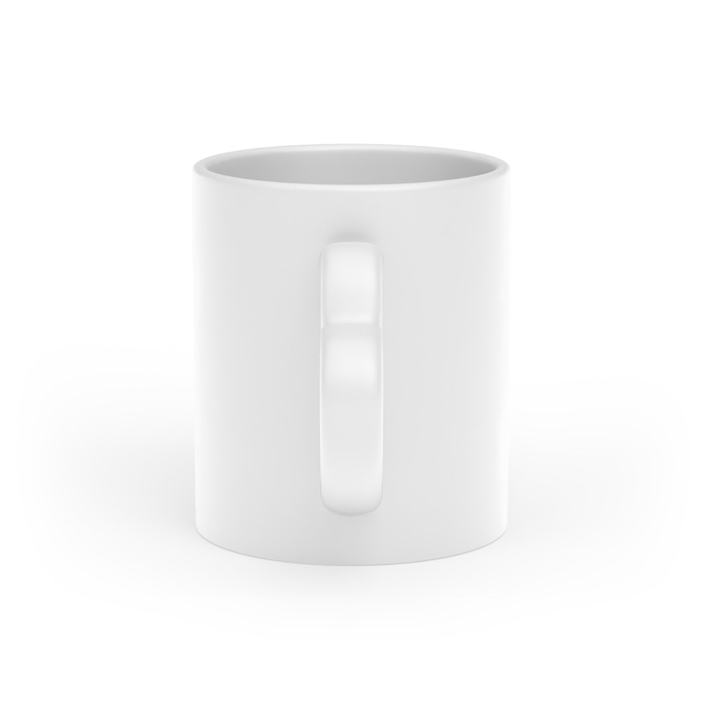Mug with a  Heart-Shaped handle  with  words 'Happy and Dazzling'